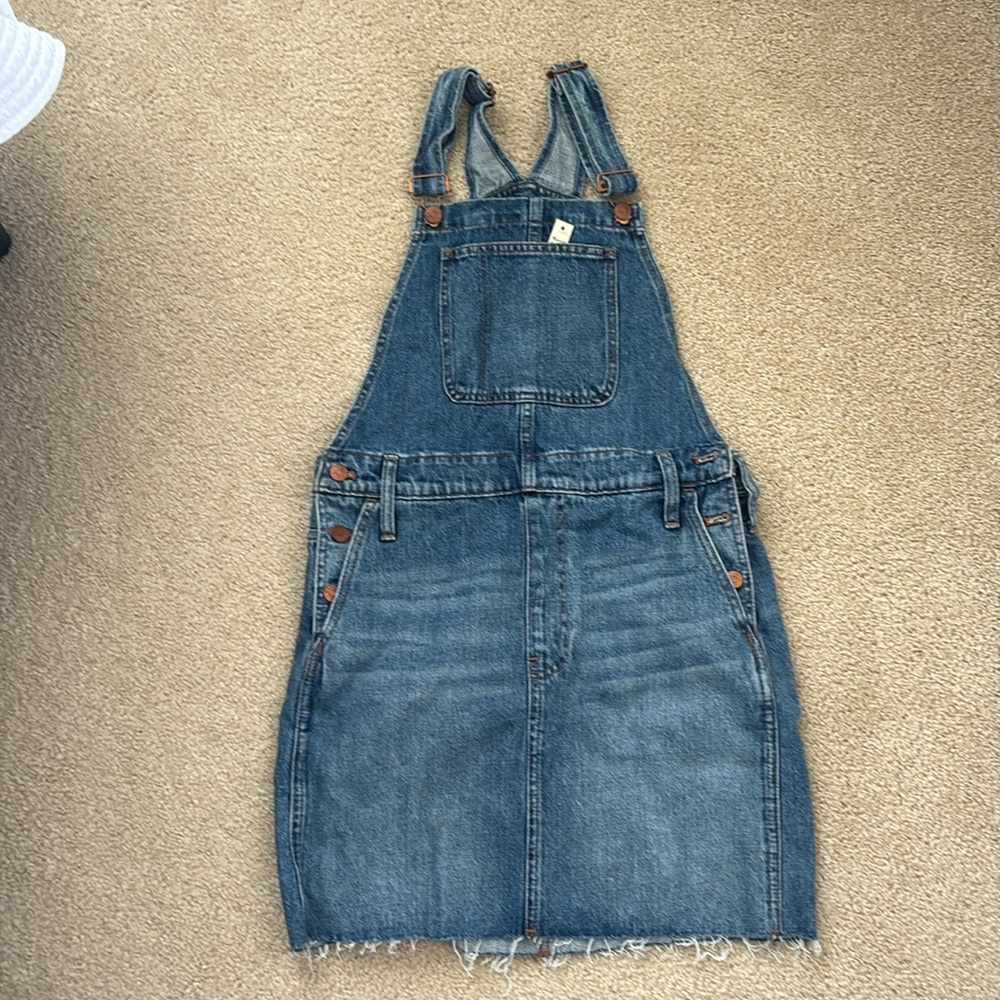 NWT denim overall dress Madewell size 4